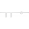 Kinkiet podłużny Trevo II lewy 80cm biały Aldex