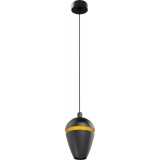 Cometshine LED 8.3cm black-gold modern pendant lamp Maxlight