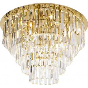 Monaco 80cm gold glamour crystal ceiling lamp Maxlight