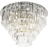 Monaco 80cm chrome glamour crystal ceiling lamp Maxlight