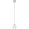 Nobile LED 11.5cm transparent&amp;chrome glamour ball pendant lamp Maxlight
