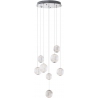 Nobile LED VIII  42cm transparent&amp;chrome glamour balls pendant lamp Maxlight