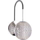 Nobile LED transparent&amp;chrome glamour pendant wall lamp Maxlight