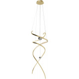Ritz LED 60cm brushed gold glamour pendant lamp Maxlight