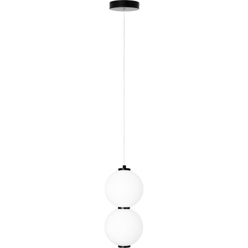 Tama LED 16cm pendant lamp with 2 glass spheres Maxlight