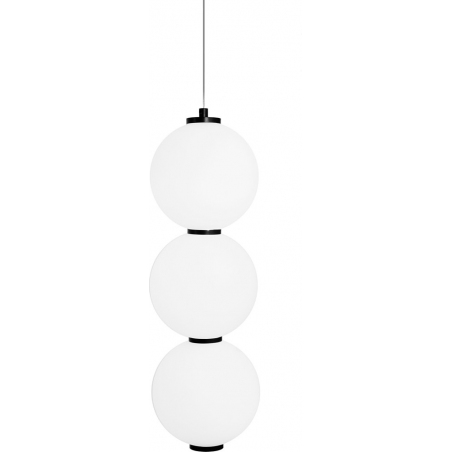 Lampa wisząca 3 szklane kule Tama LED 16cm MaxLight