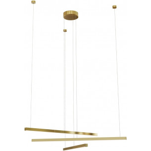 Trio III LED 100cm brushed gold glamour dimmable pendant lamp Maxlight