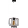 Medine 25cm smoked glass pendant lamp Lucide