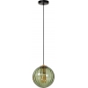 Monsaraz 25cm green glass globe pendant lamp Lucide