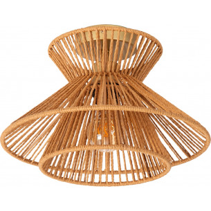 Tasman 32cm boho woven ceiling lamp Lucide