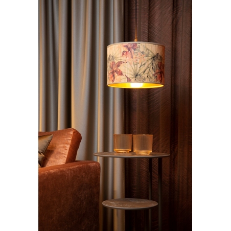 Lampa wisząca bambusowa z dekoracyjnym abażurem Tanselle 30cm Lucide