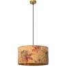 Tanselle 45cm bamboo pendant lamp with decorative shade Lucide