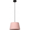 Woolly 28cm pink lamp with shade Lucide