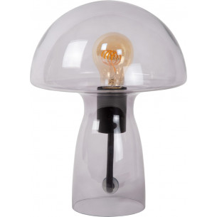 Fungo smoked glass designer table lamp Lucide