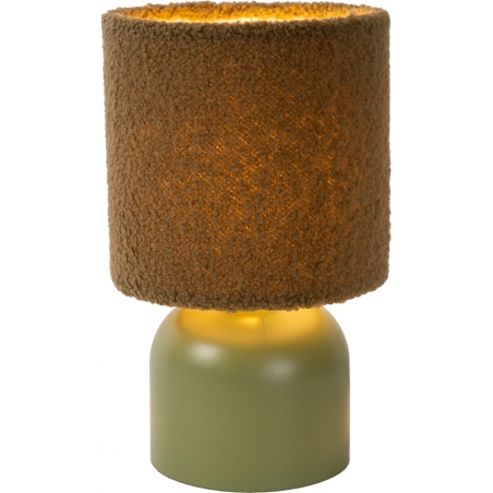 Lampa stołowa z wyłanianym kloszem Woolly zielona Lucide