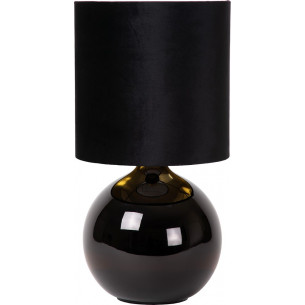 Esterad black glass table lamp Lucide