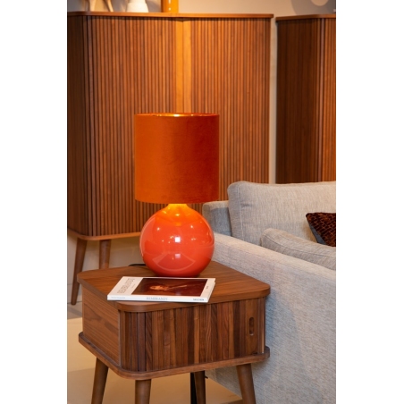 Lampa stołowa szklana podstawa Esterad pomarańczowa Lucide