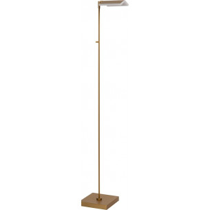 Aaron LED brass floor lamp with dimmer Lucide