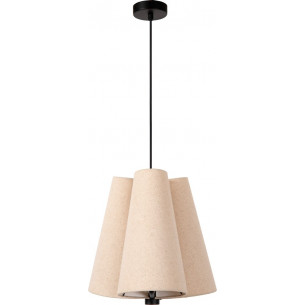 Gregory 34cm cream pendant lamp with 3 lampshades Lucide