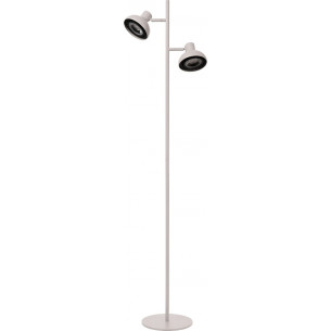 Sensas white double loft floor lamp Lucide