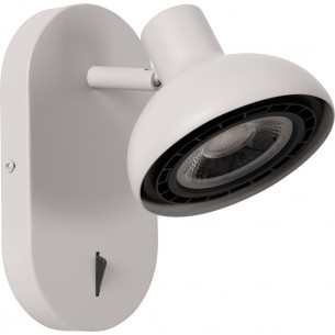 Sensas white loft wall lamp with switch Lucide