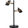 Tundran black&amp;brass adjustable desk lamp Lucide