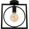 Suus 28x23.5cm black Square loft ceiling lamp Lucide