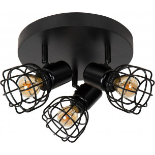 Filox III black wire ceiling spotlight Lucide