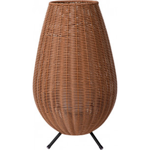 Colin 50cm brown boho garden lamp Lucide