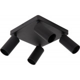 Clubs IV black ceiling spotlight Lucide