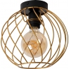 Danza 25cm gold matt wire ceiling lamp Lucide