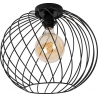 Danza 40cm black matt wire ceiling lamp Lucide