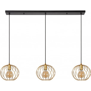 Lampa wisząca 3 druciane kule Danza 130cm matowe złoto Lucide 2