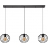 Danza 130cm black 3 wire balls pendant lamp Lucide