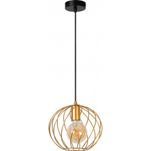 Danza 25cm gold matt wire ball pendant lamp Lucide