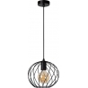 Danza 25cm black wire ball pendant lamp Lucide