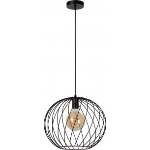 Lampa wisząca druciana kula Danza 40cm czarna Lucide