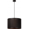 Tagalog 40cm black boho bamboo pendant lamp Lucide