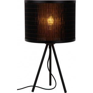 Tagalog black boho bamboo table lamp Lucide 2
