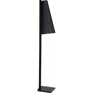 Gregory black floor lamp with shade Lucide