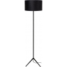 Tondo black floor lamp with tripod and shade Lucide