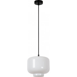 Medine 25cm white glass pendant lamp Lucide