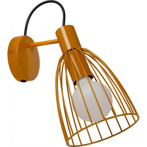 Macarons yellow wire wall lamp Lucide