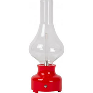 Jason transparent&amp;red vintage table lamp Lucide