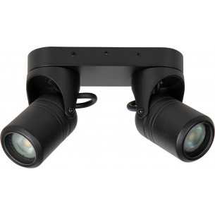 Niort II black outdoor ceiling spotlight Lucide