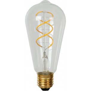 ST64 6.4cm E27 4.9W 2700K transparent dimmable bulb Lucide