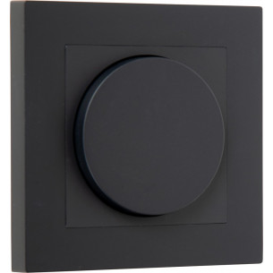 Dimmer Switch LED 7.6x7.6cm black Lucide