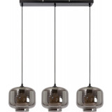 Medine III 90cm smoked glass pendant lamp Lucide