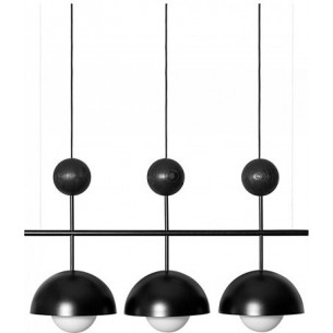 Kello 90cm black designer triple pendant lamp Ummo