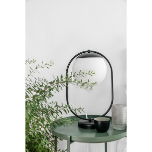 Koban white&amp;black glass table lamp Ummo